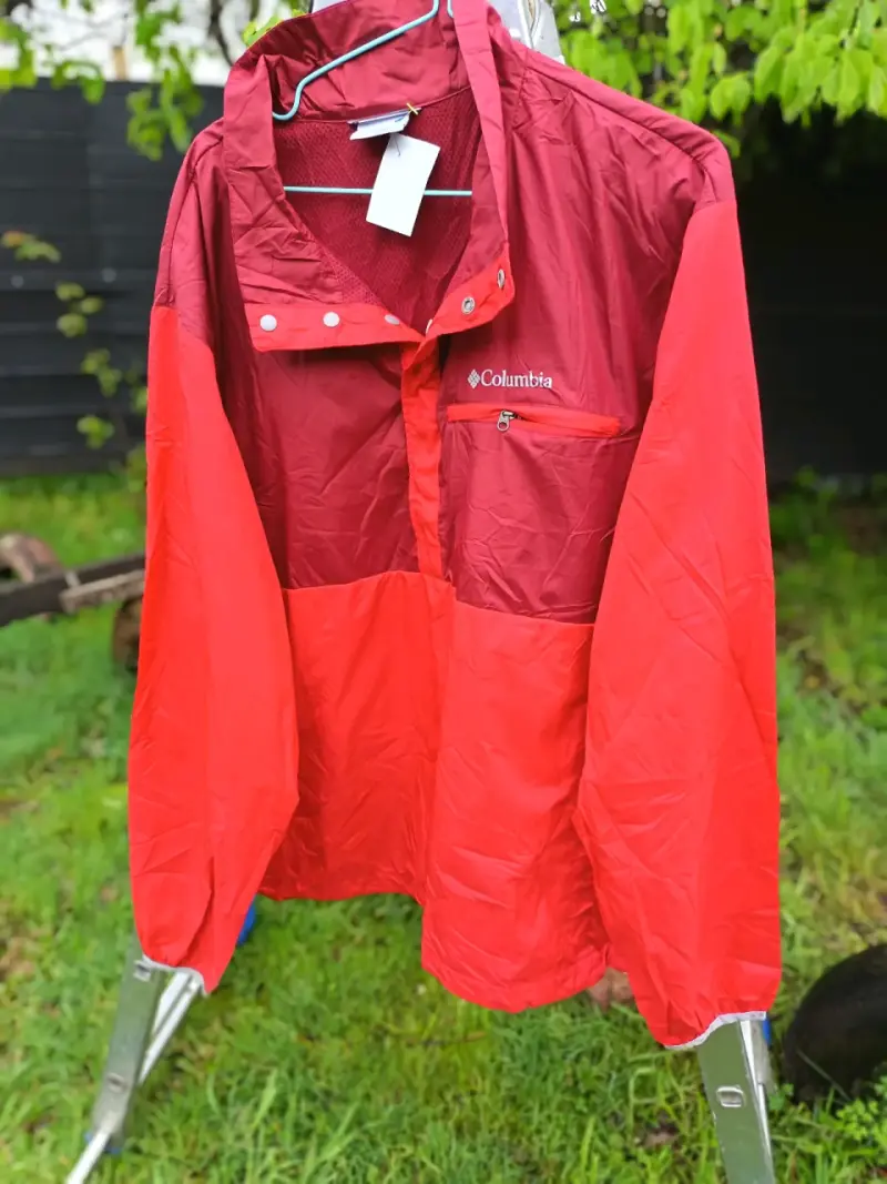 Chaqueta cortaviento Columbia roja para hombre - 1