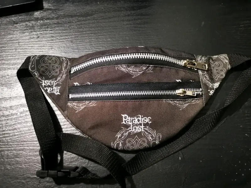 Riñonera negra con diseño Paradise Lost - 3
