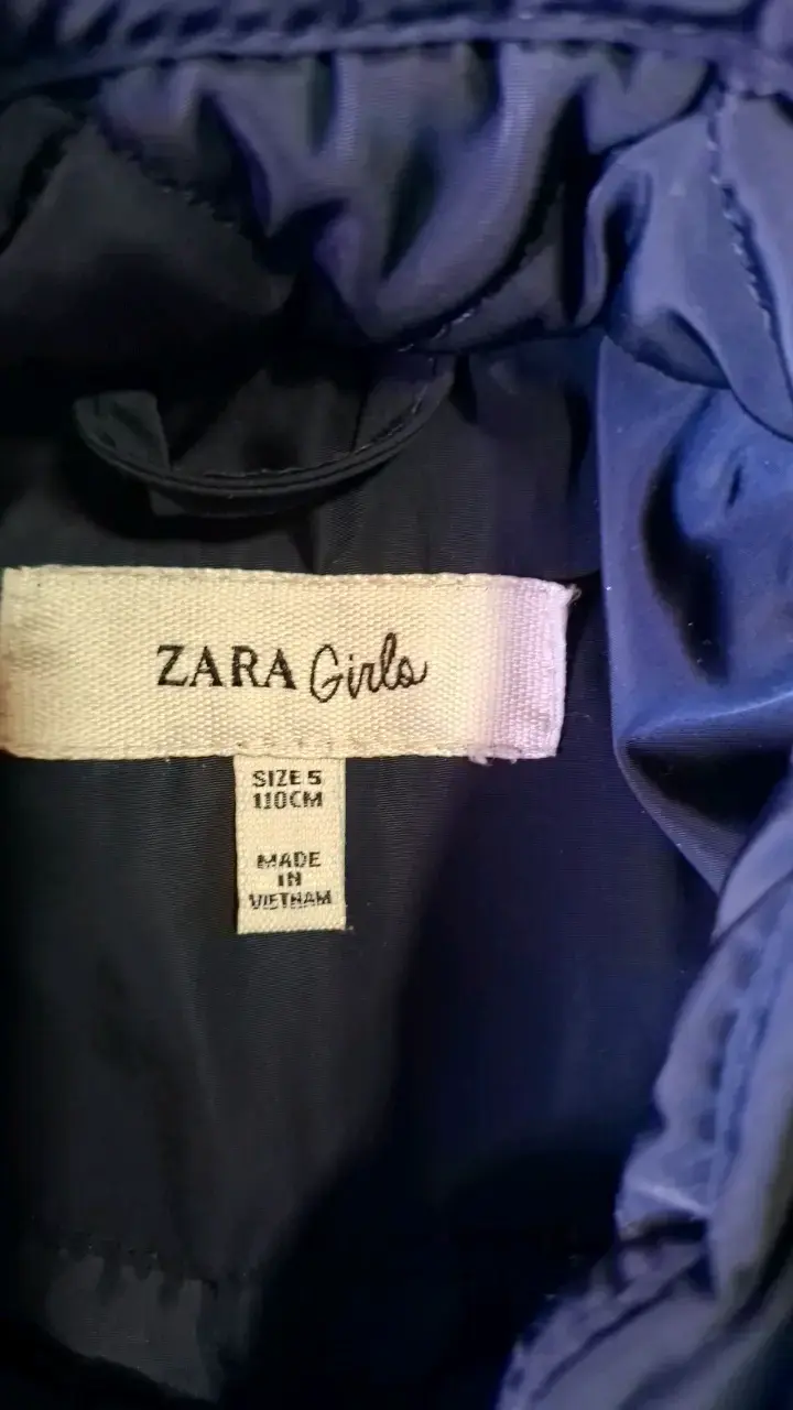 Chaqueta acolchada azul para niña Zara - 3