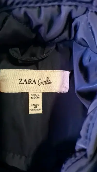 Chaqueta acolchada azul para niña Zara - miniatura 3