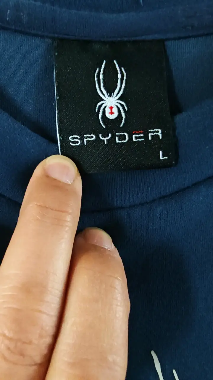Polerón azul marino Spyder con logo bordado - 2