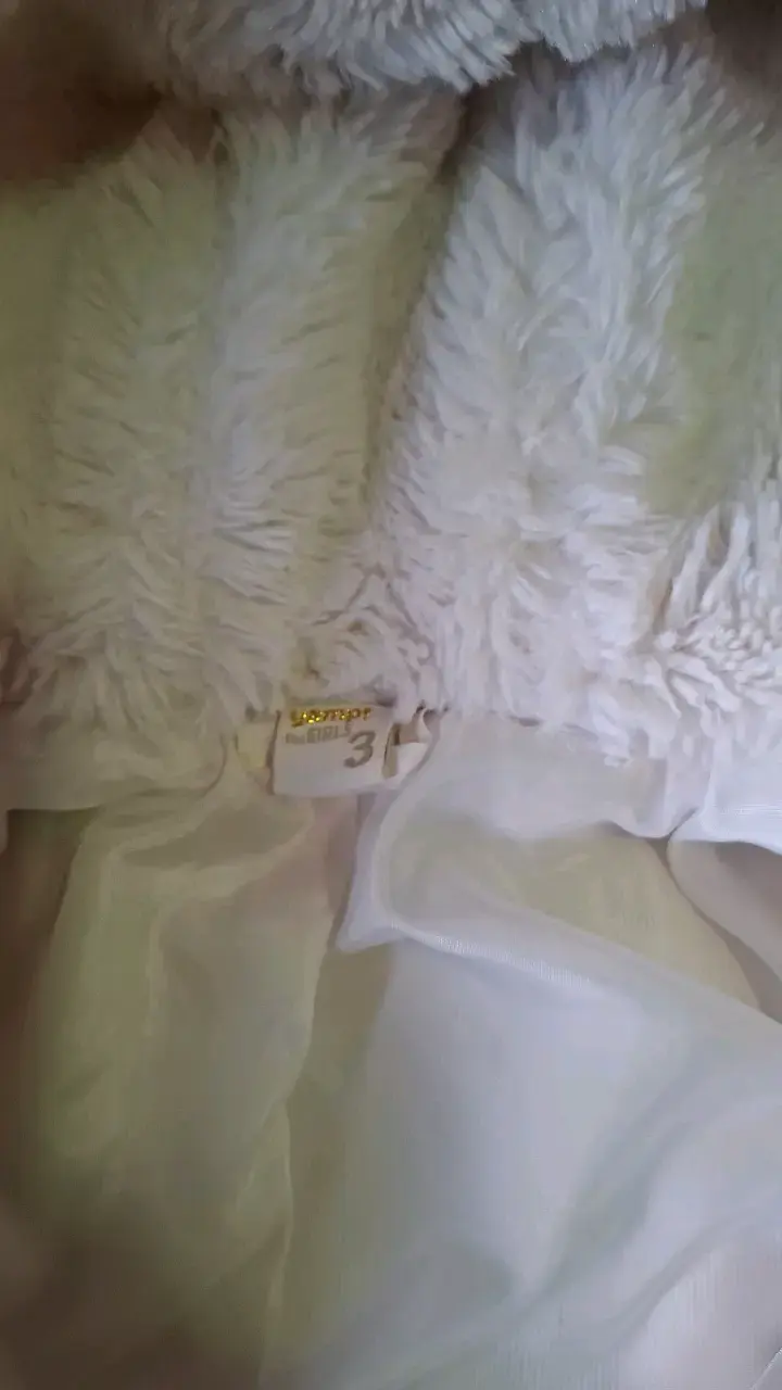 Chaqueta de peluche blanca para bebé - 3