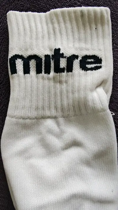 Calcetas largas deportivas blancas Mitre - miniatura 2