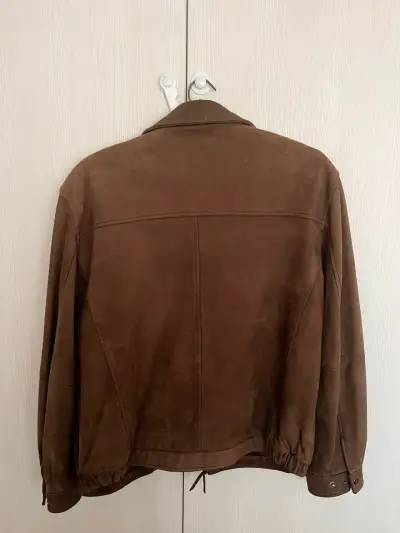 Chaqueta de cuero marrón Joseph & Feiss - miniatura 2