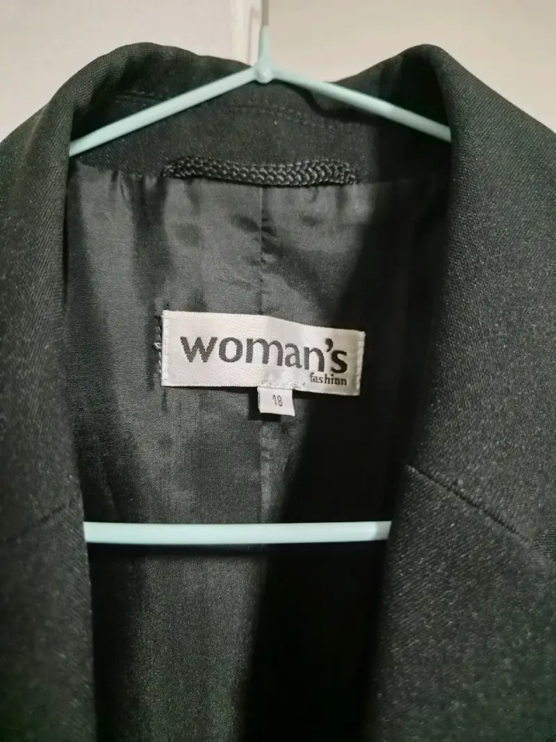 Blazer negro para mujer talla S-M - 2