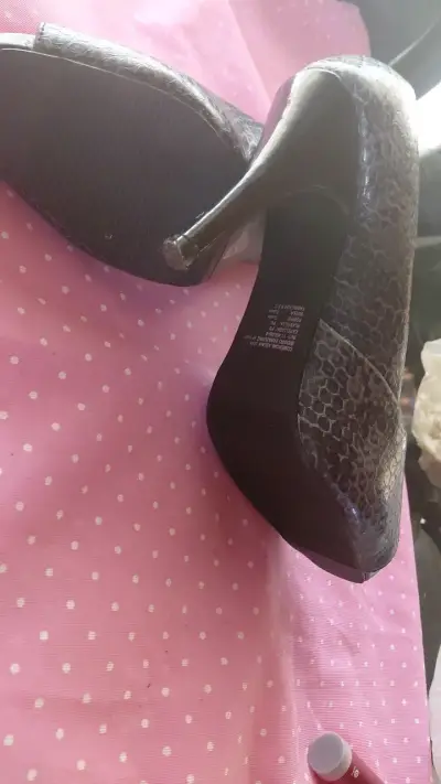Zapatos de Tacón Peep Toe gris sormani - miniatura 3