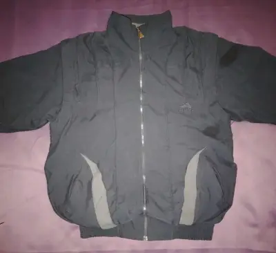 Chaqueta deportiva azul Adidas para hombre - miniatura 1