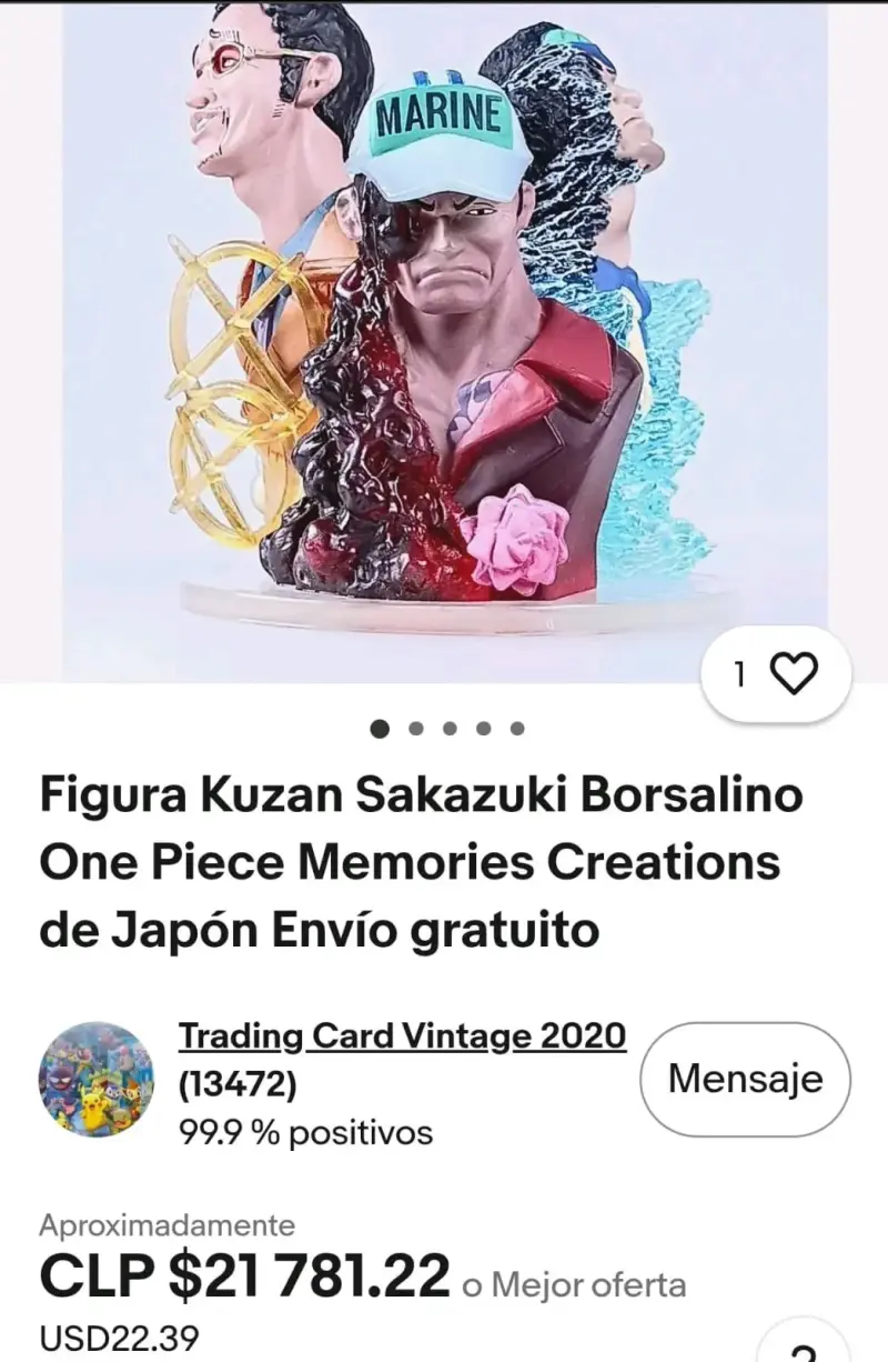 Figura Kuzan Sakazuki Borsalino One Piece - 3