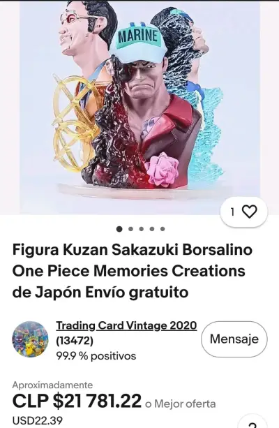 Figura Kuzan Sakazuki Borsalino One Piece - miniatura 3