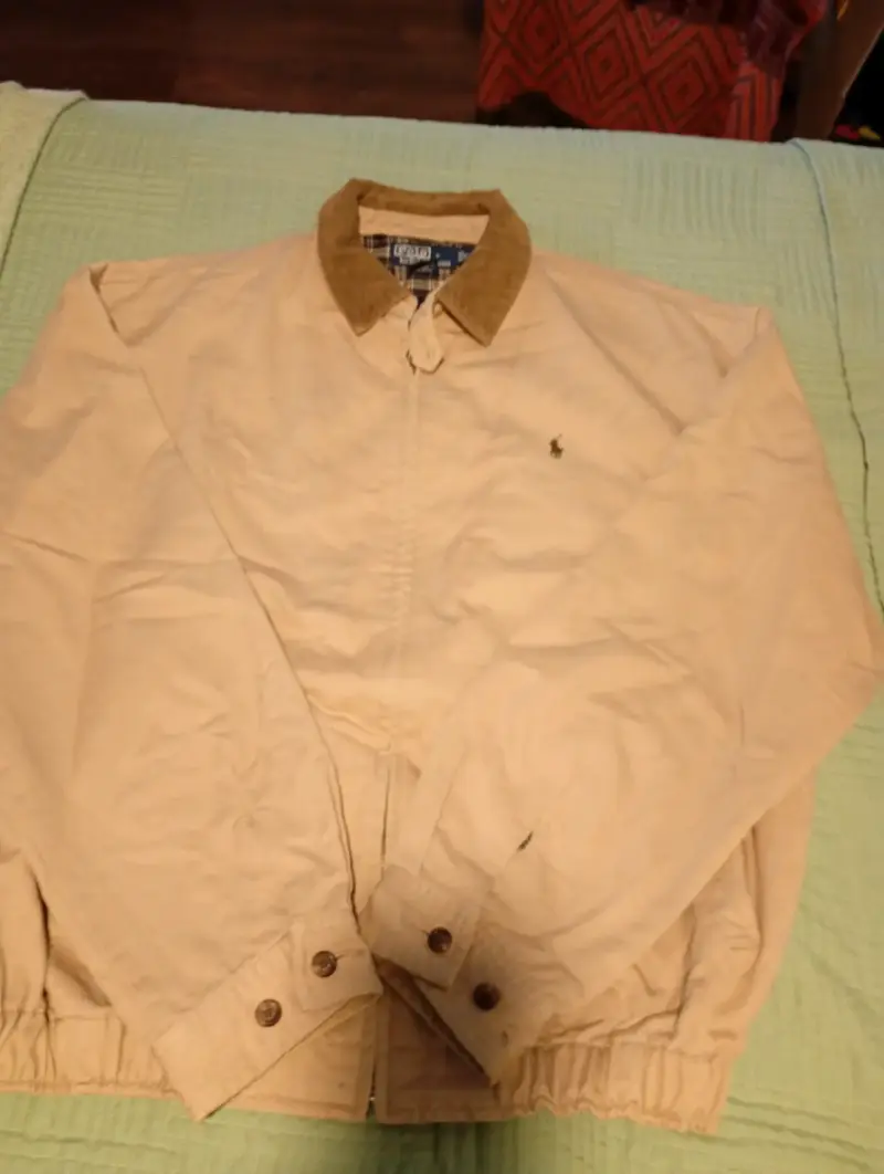 Chaqueta beige con cuello de pana Polo Ralph Lauren