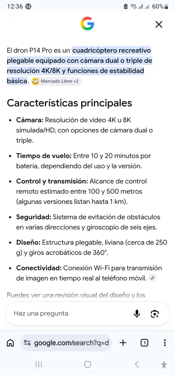 Dron P14 Pro con Cámara 4K y Estabilidad Básica - 3