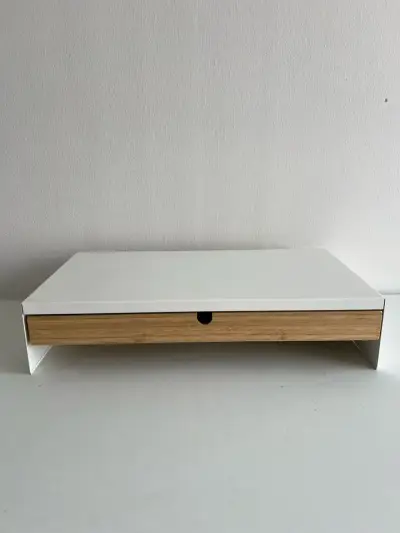 Elevadory Organizado de Monitor con Cajón de Bambú - miniatura 1