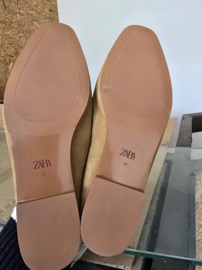 Mocasines de gamuza con borlas Zara para mujer - miniatura 4