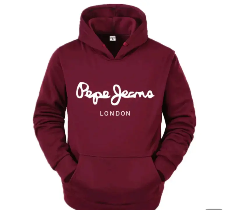 Polerón con capucha Pepe Jeans burdeos