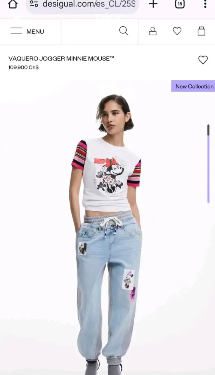 Pantalones jogger DESIGUAL con diseño Minnie - 6