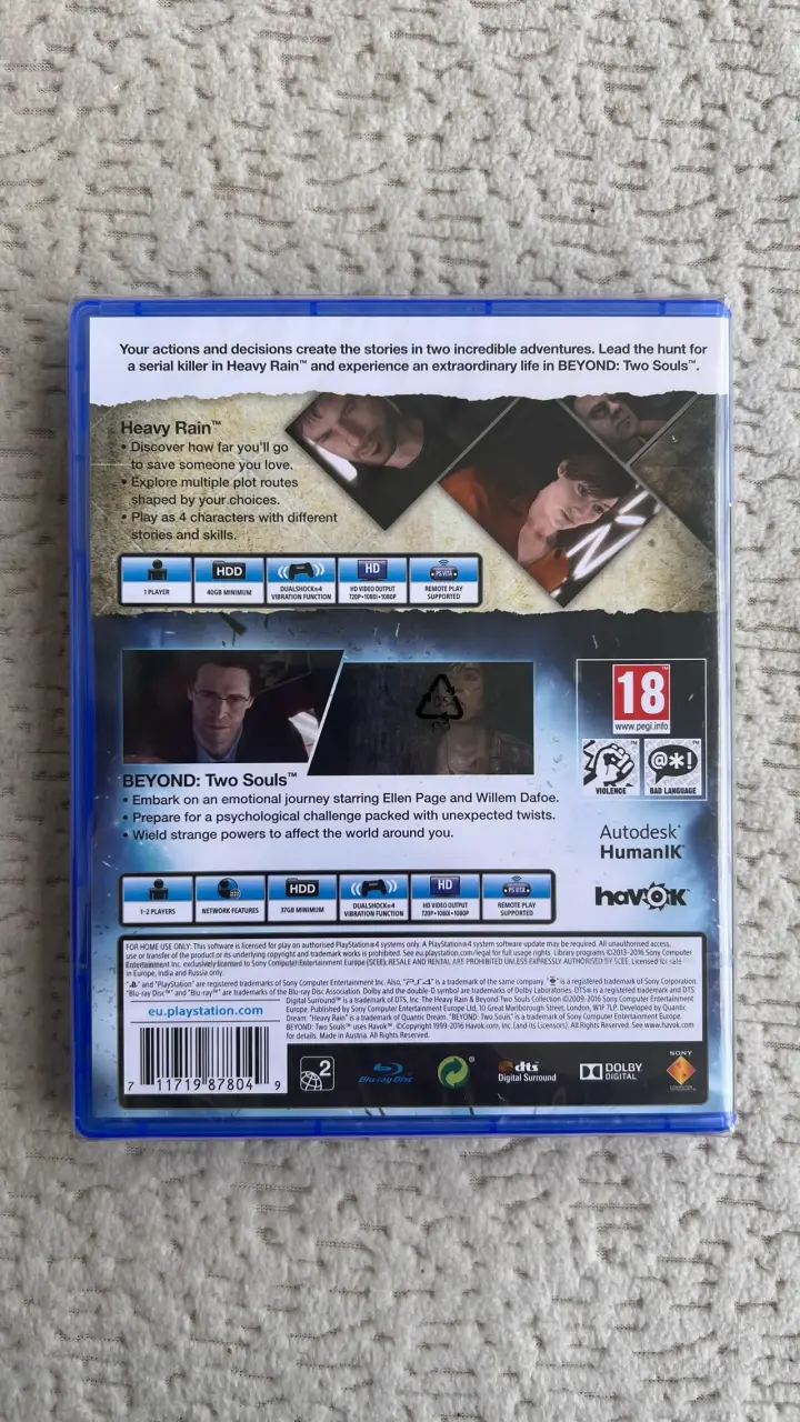 Juego PS4 Heavy Rain + Beyond Two Souls - 2