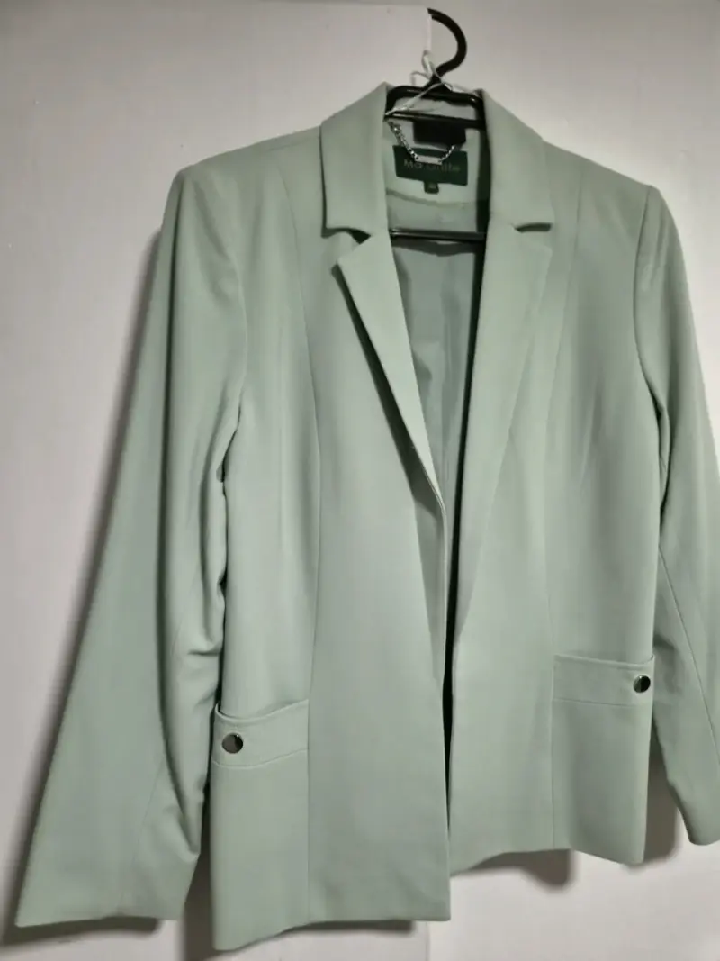Blazer verde claro para mujer talla 40 - 1