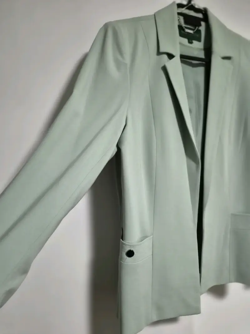 Blazer verde claro para mujer talla 40 - 2