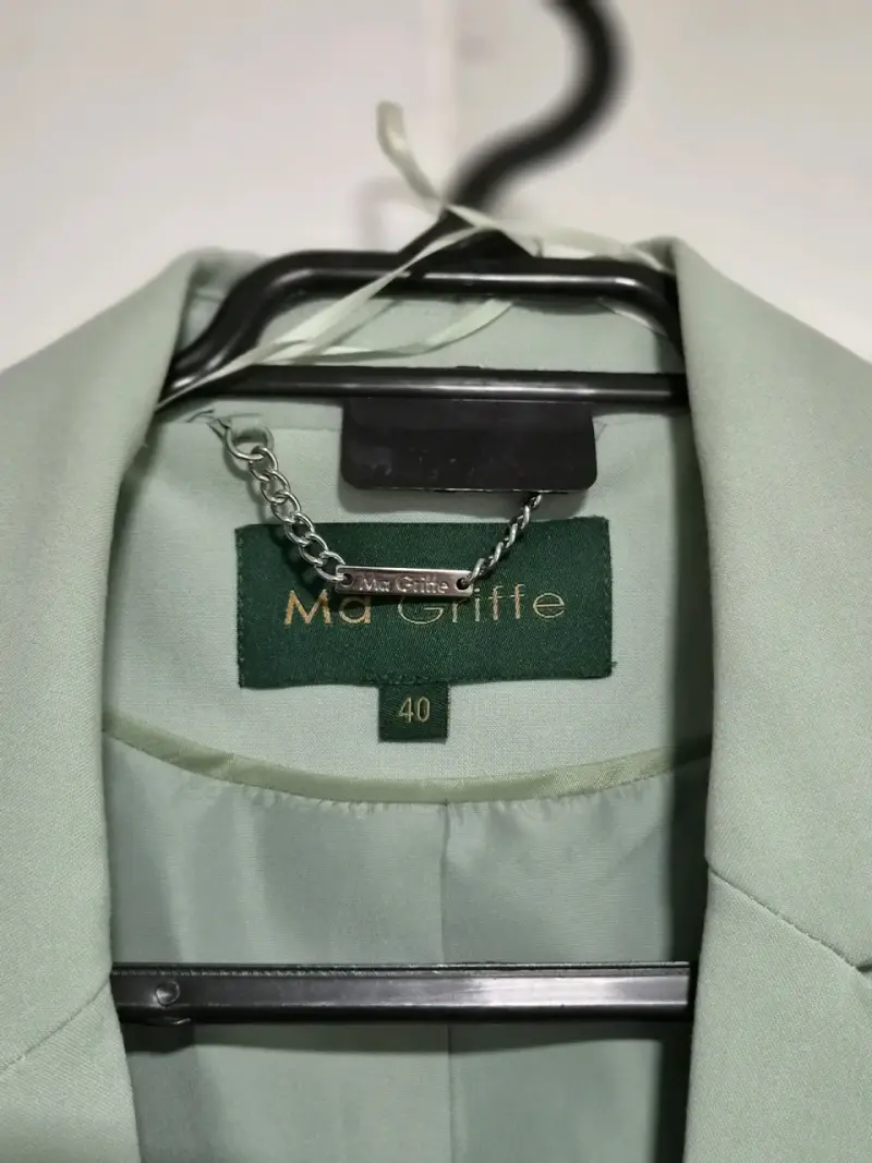 Blazer verde claro para mujer talla 40 - 4