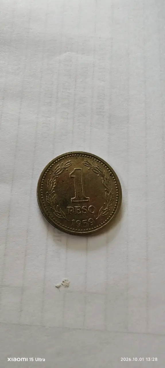 Moneda Argentina 1 Peso 1955 - 2