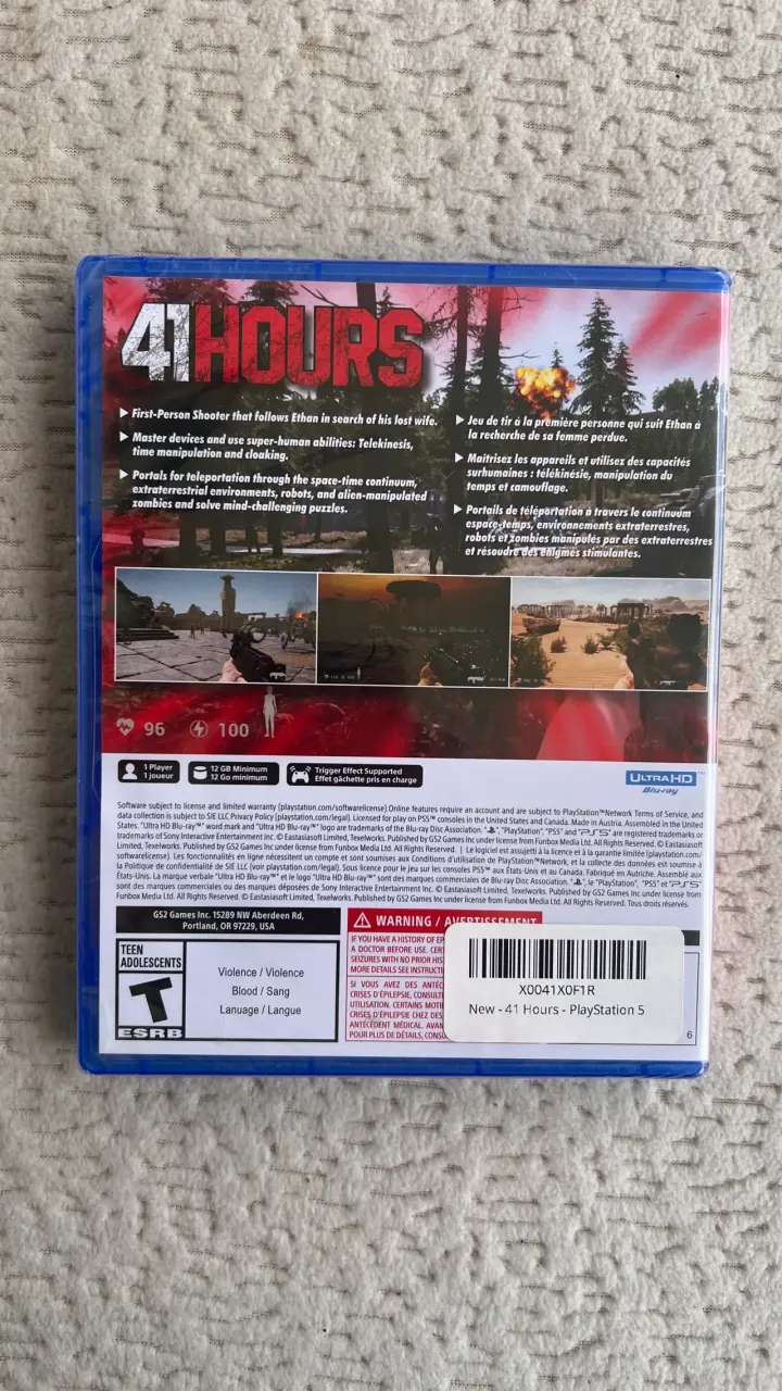 Juego PS5 41 Hours - 2