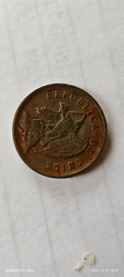 Moneda antigua de 5 centavos de Chile 1927 - miniatura 1