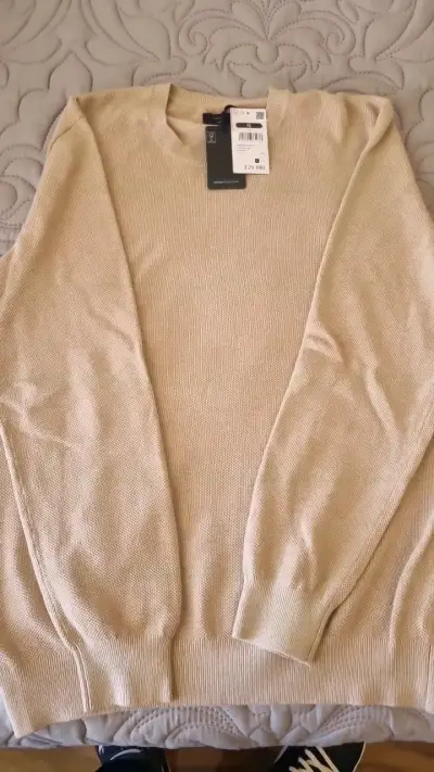 Suéter Beige de Hombre Basement XL NUEVO - miniatura 2