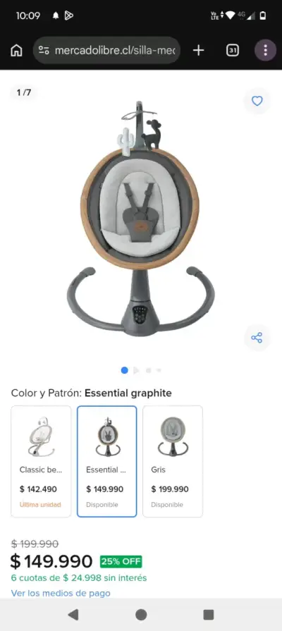 Silla mecedora para bebe Maxi cossi - miniatura 1