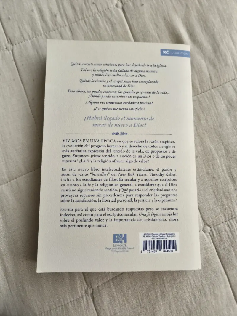Libro 'Una Fe Lógica' de Timothy Keller - 2