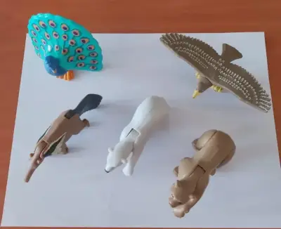 Lote De 5 Animales Playmobil Figuras De Juego - miniatura 2