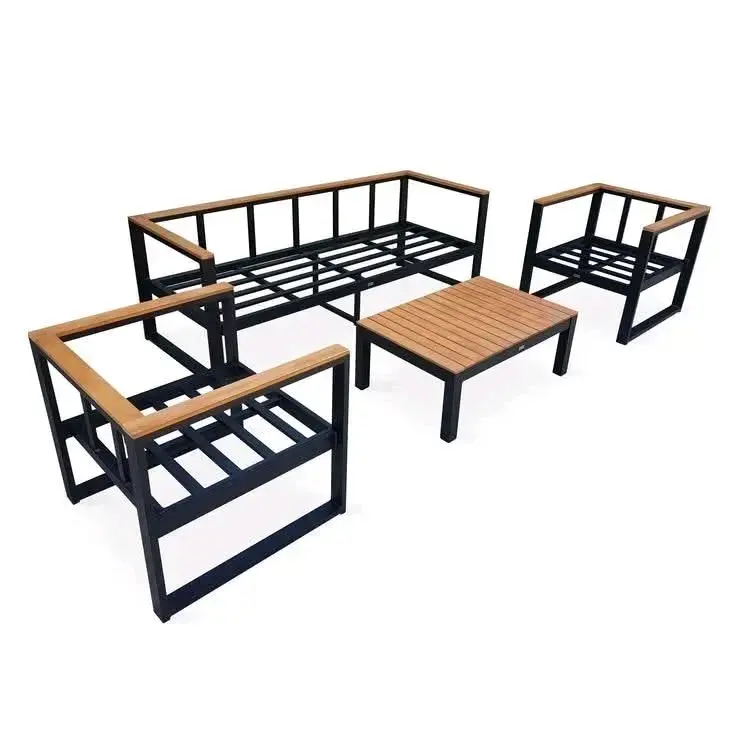 Juego de muebles de terraza moderno con cojines - 5