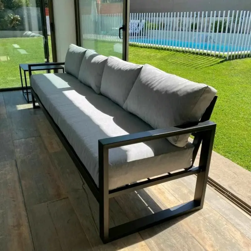 Juego de muebles de terraza moderno con cojines - 6