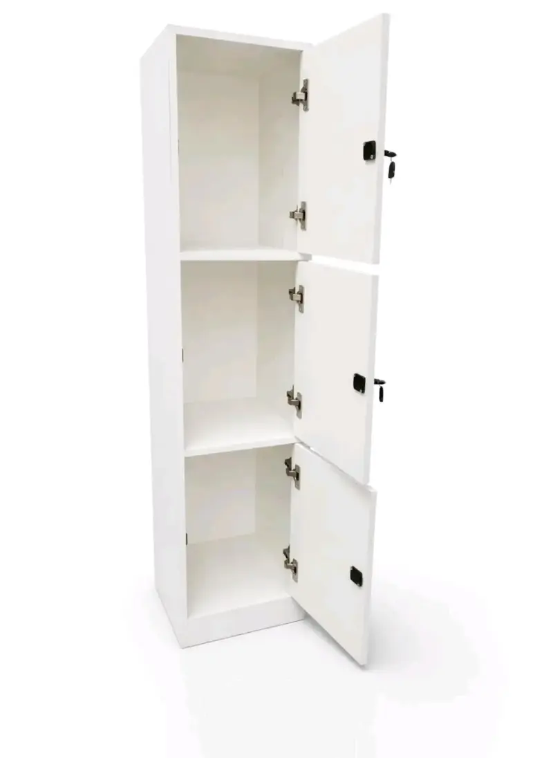 Locker de melamina 3 puertas con llave - 6