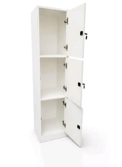 Locker de melamina 3 puertas con llave - miniatura 6