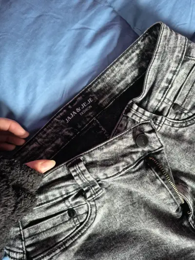 Jeans anchos gris oscuro Jaja & Jeje - miniatura 2