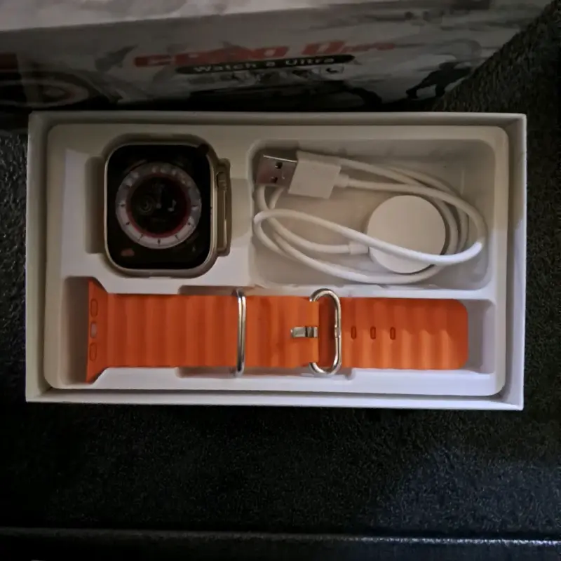 Smartwatch C800 Ultra con Correa Naranja - 2