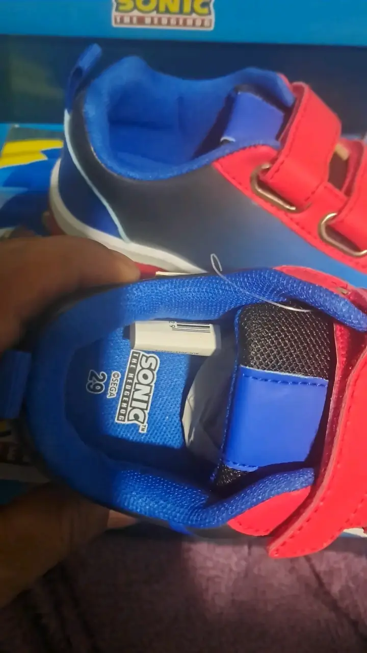 Zapatillas infantiles Sonic azul y rojo - 2