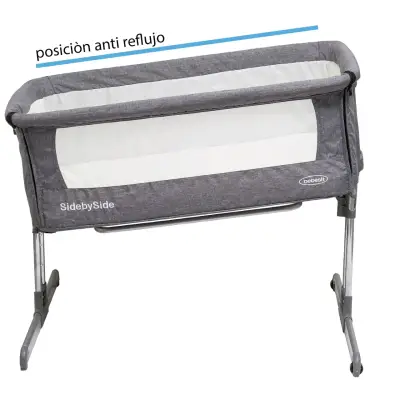 Cuna colecho Side by Side Bebesit gris - miniatura 4