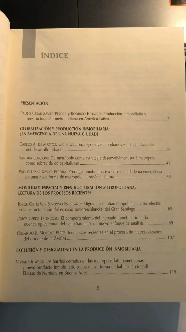 Lib. sobre producción inmobiliaria en América Lat - 3