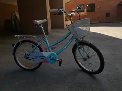 Bicicleta Oxford para niños color celeste con canasto - miniatura 1