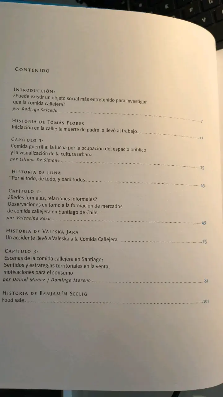 Libro Escenas de la Comida Callejera en Santiago - 2