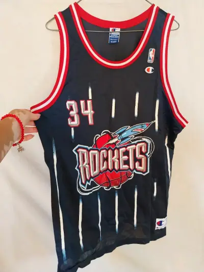 Camiseta NBA Houston Rockets Olajuwon Champion - miniatura 1