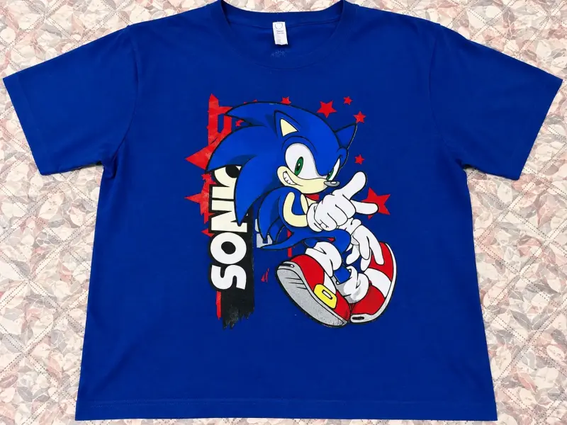 Polera azul de Sonic para Niño
