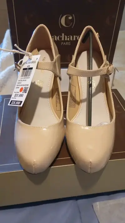 Zapatos de Tacón Beige Cacharel - miniatura 3