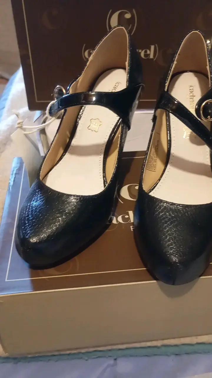 Zapatos de Tacón Negro Cacharel Elegantes - 2