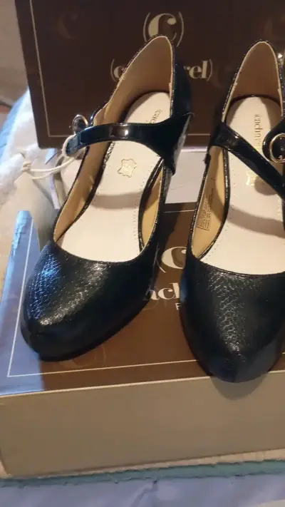 Zapatos de Tacón Negro Cacharel Elegantes - miniatura 2