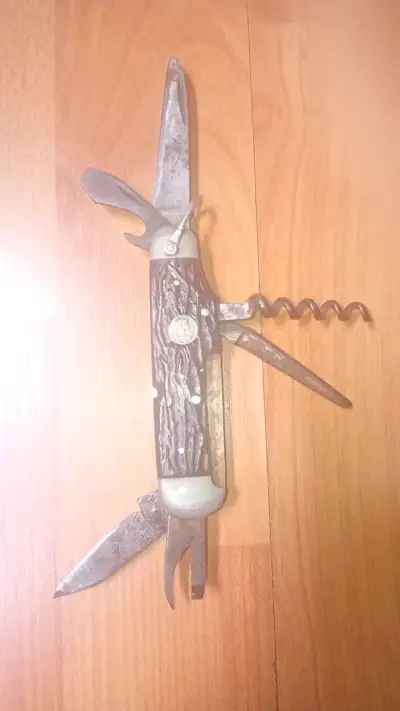 Navaja multiusos vintage con sacacorchos - miniatura 2