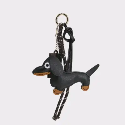 Llavero de perro salchicha con detalle de chocolat - miniatura 2