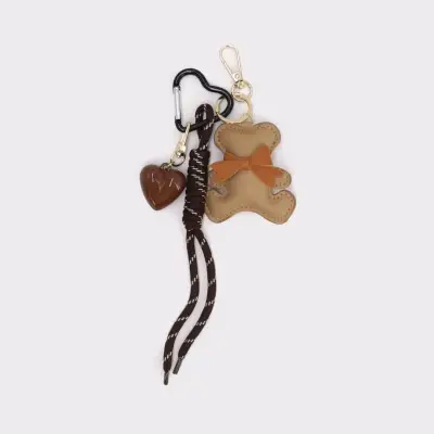 Llavero de oso con corazón y mosquetón - miniatura 1