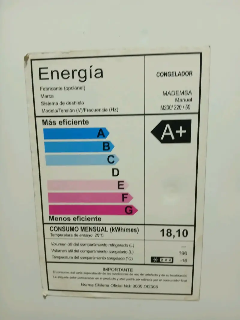 Congelador horizontal Mademsa M200 eficiente - 2